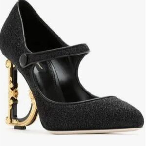 Dolce & Gabana Mary Jane with Baroque DG Heel. Brand new never worn .